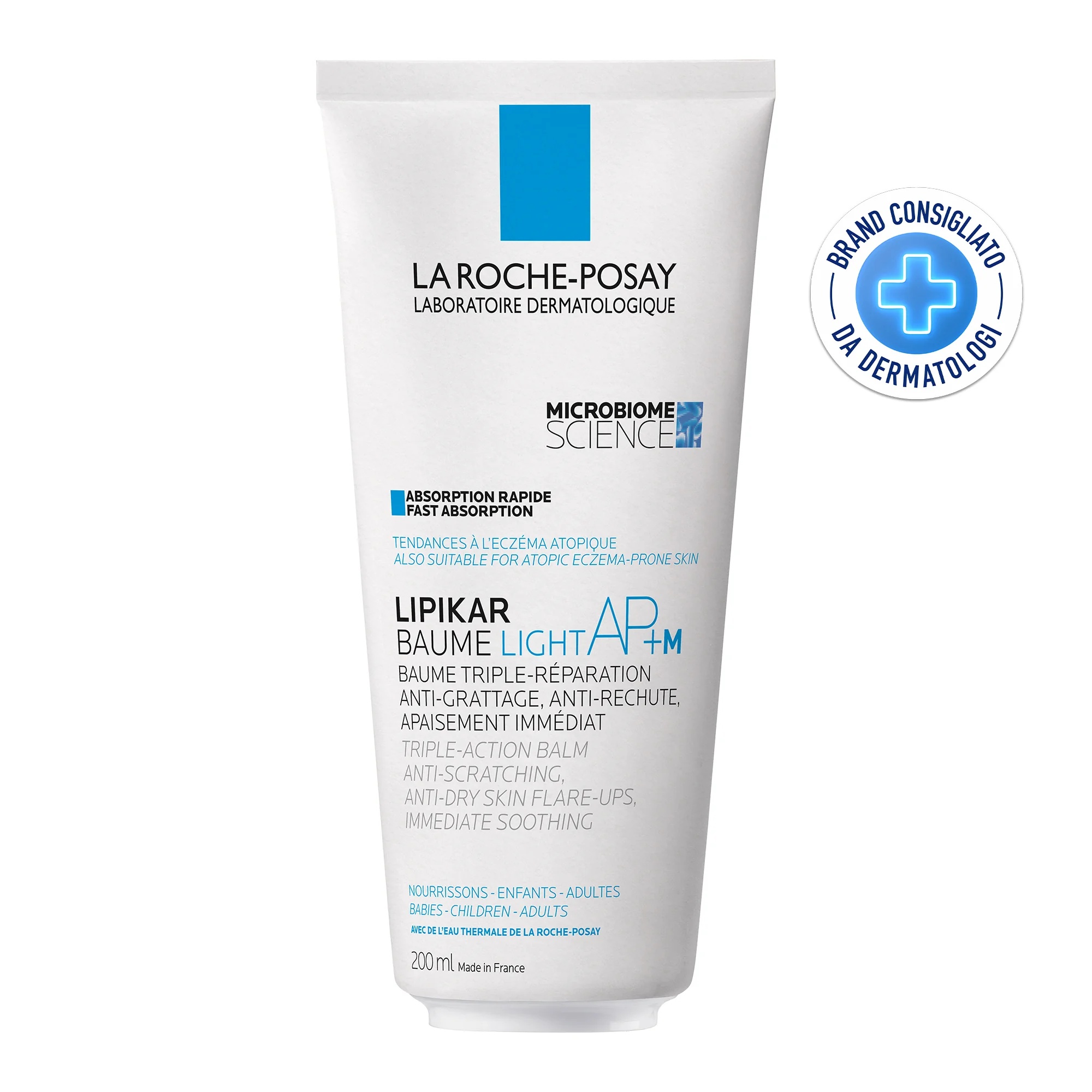 LA ROCHE-POSAY Lipikar Baume AP+M Light 200 ml à triple effet