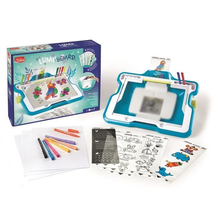 Maped Creativ - Lumiboard - Macchina per disegnare illuminata per bambini dai 4 anni in su