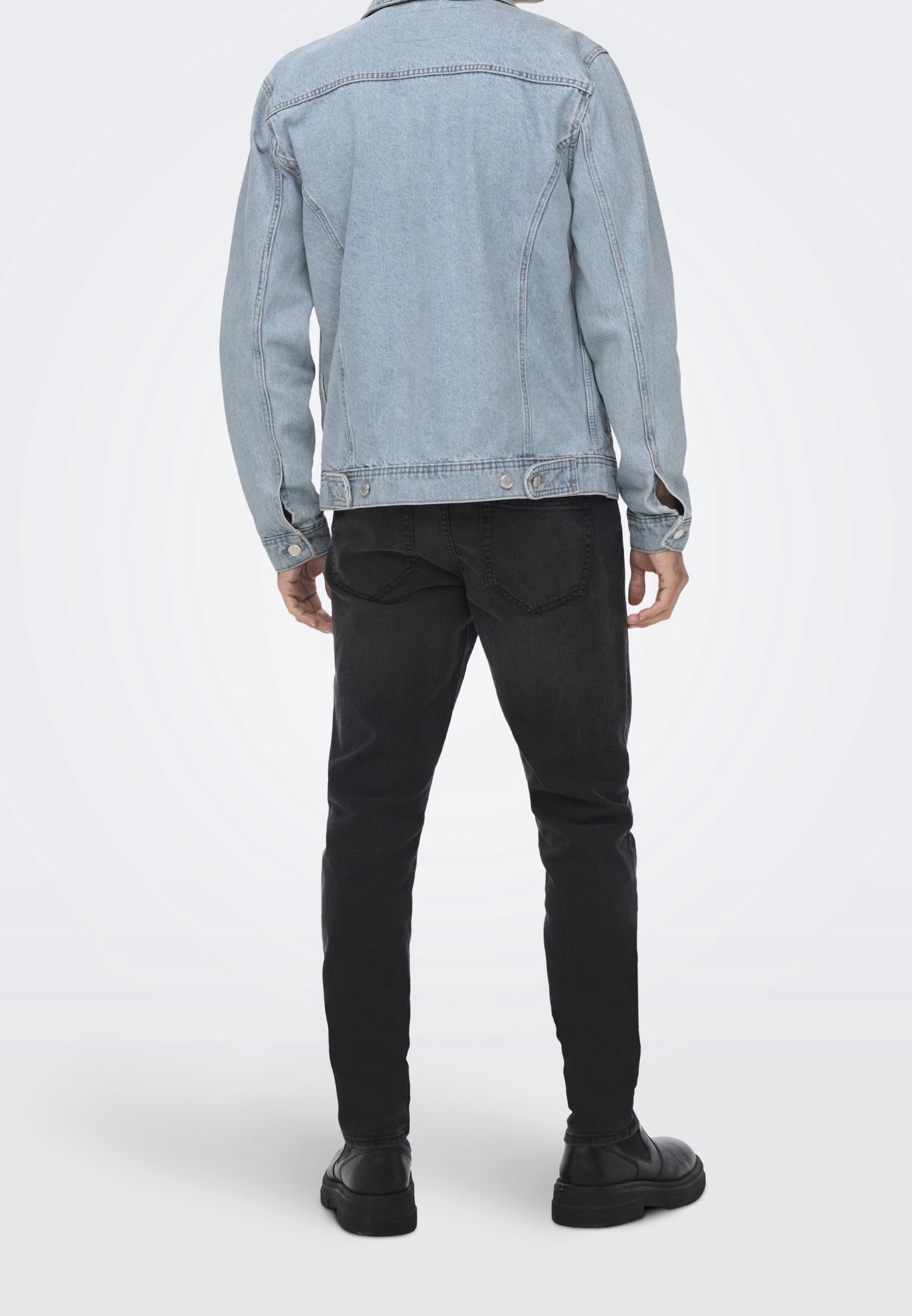 Only & Sons Denimjakke - lyseblå