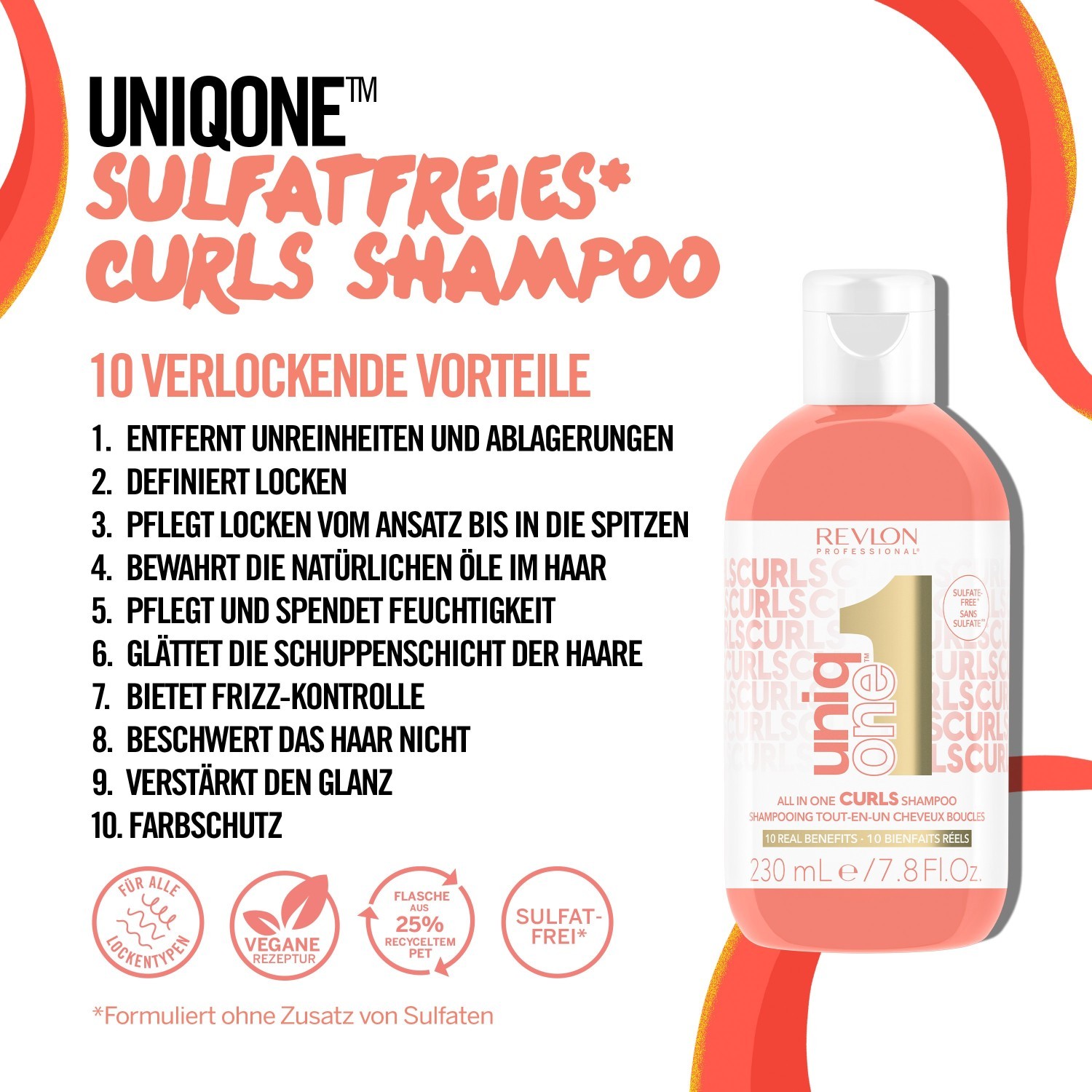 Revlon Professional UniqOne Curls 10-u-1 šampon - 230 ml