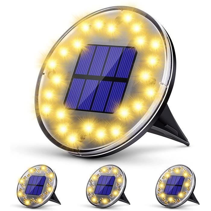 Lampes solaires de jardin - Marque - 24 LED - Étanche IP68 - 4 pièces