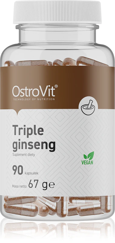 Výživový doplnok OstroVit Triple Ginseng podporuje koncentráciu a duševnú výkonnosť