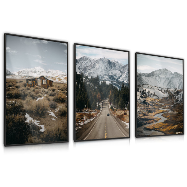 ZESTAW 3x Plakat Górskie KRAJOBRAZY 30x40cm