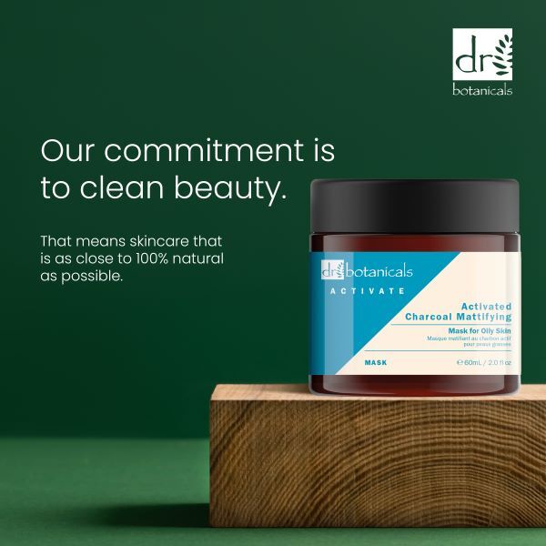 Dr. Botanicals Mattierende Aktivkohlemaske für fettige Haut