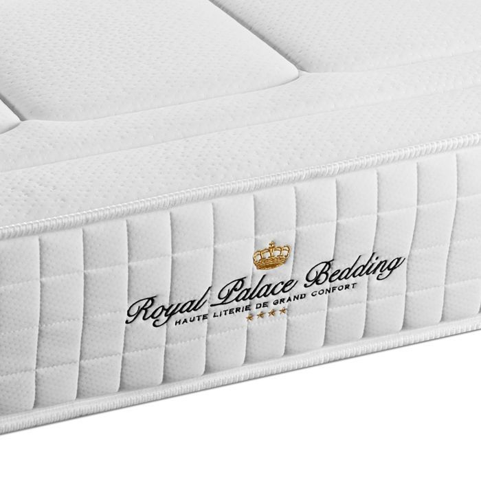 Mattress and bed base set - ROYAL PALACE BEDDING - Balmoral 90x200 cm - High-resilience foam - Firm