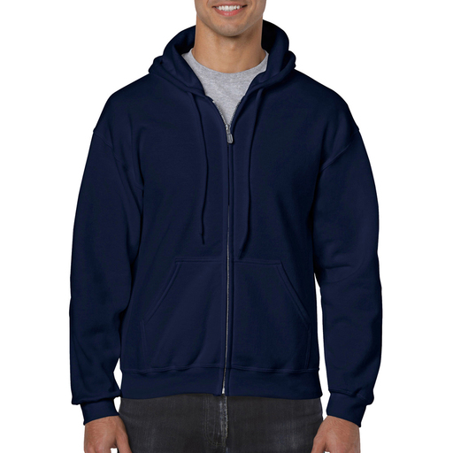 Sudadera Con Cremallera Y Capucha Modelo Blend Hombre Deporte/gimnasio Gildan (azul