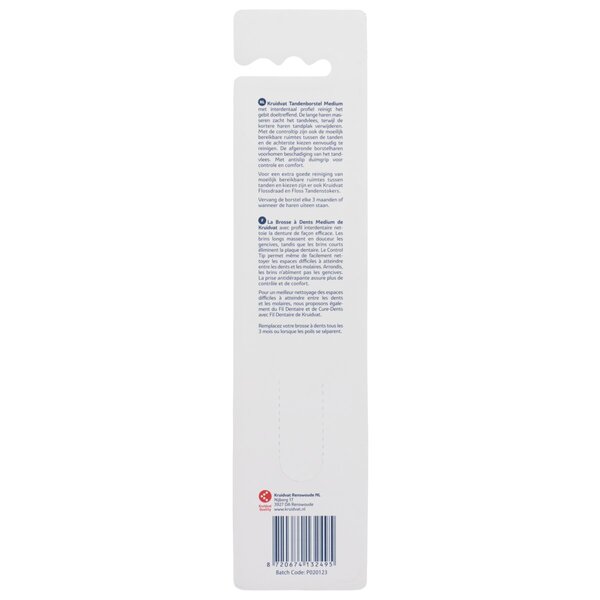 Kruidvat Regular Medium tandborste<br>2 stycken