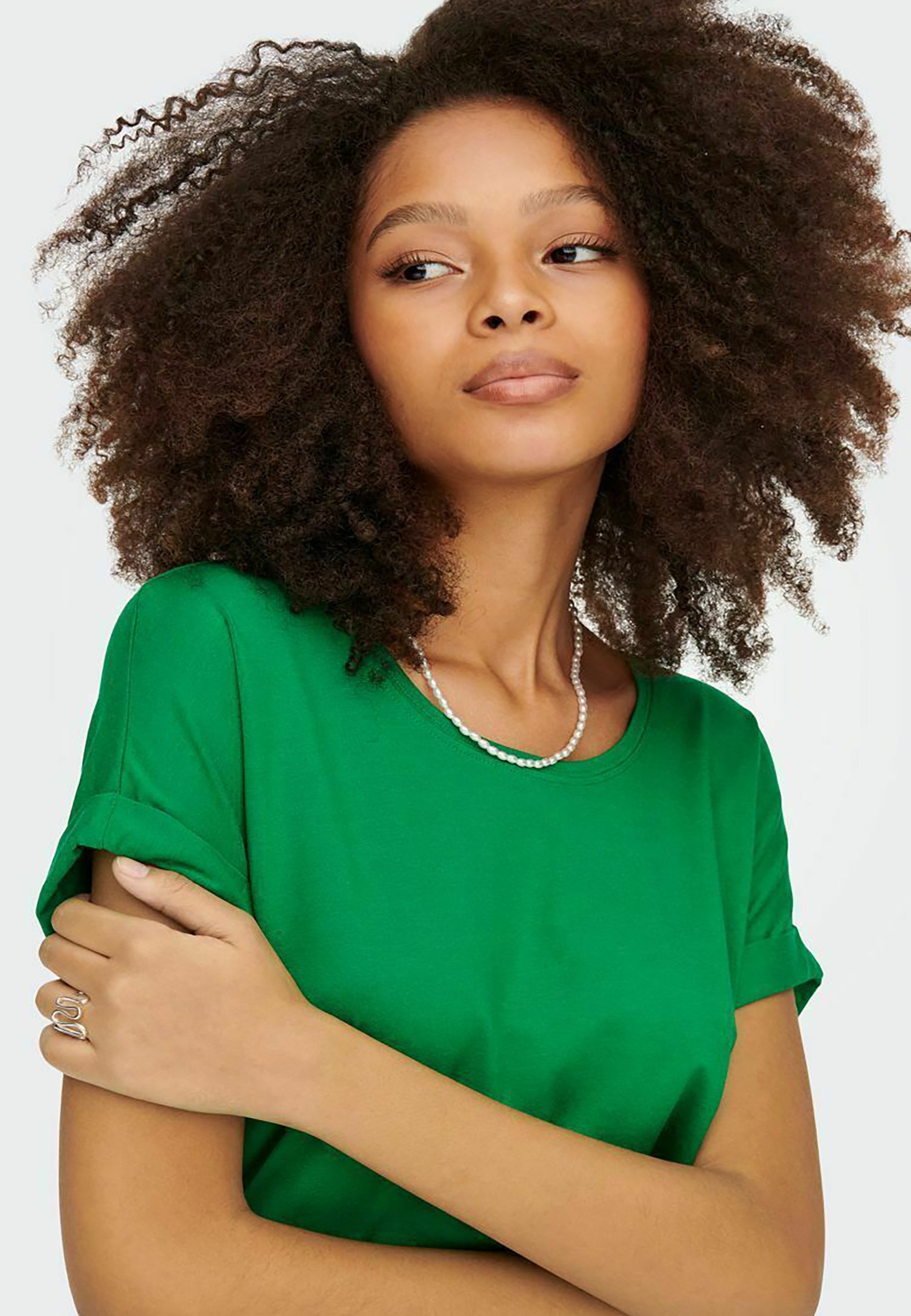 ONLY MOSTER O-NECK - Bluse - fröhliches Grün
