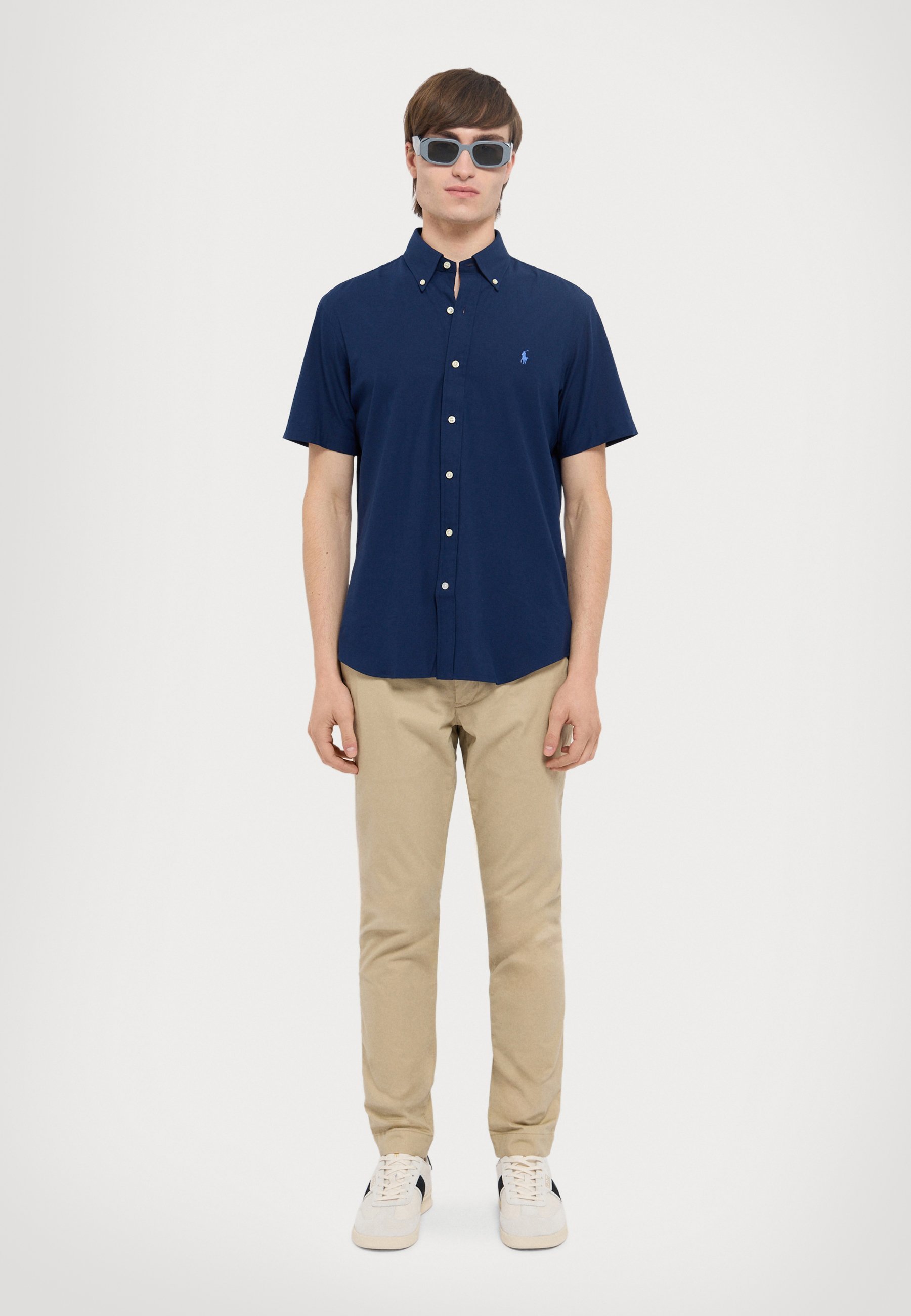 CUSTOM FIT STRETCH POPLIN SHIRT - Košile - black/white