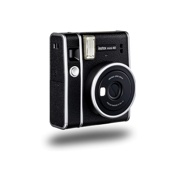 Pikakamera - FUJIFILM - Instax mini 40 - Musta - Sisäänrakennettu salama - Kiinteä tarkennus
