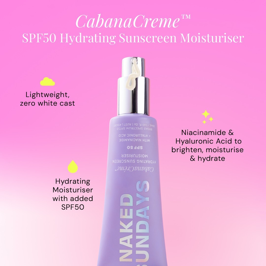 Хидратантна крема за сунчање Naked Sundays CabanaCrème™ SPF 50 - 50 ml