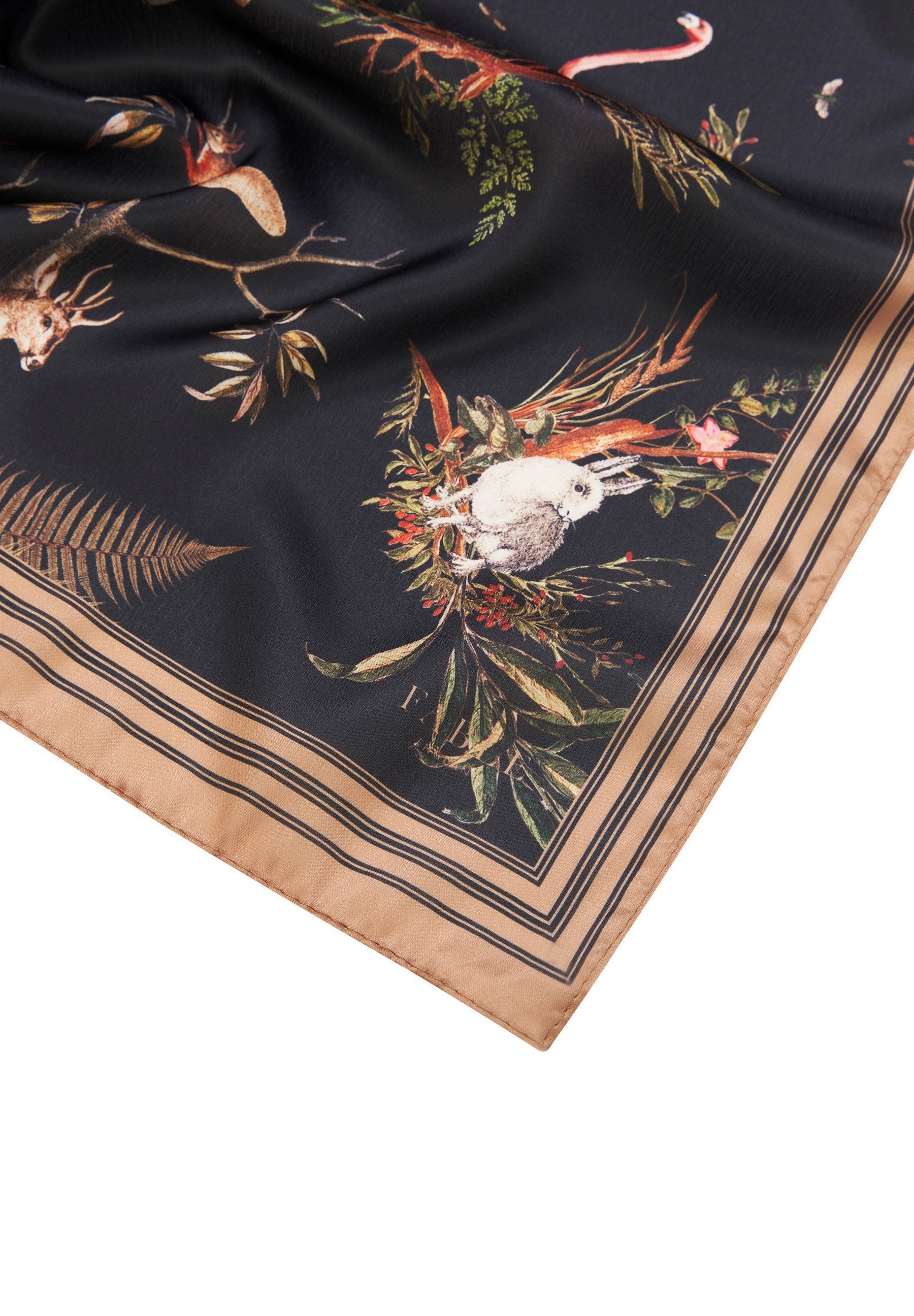 FABLE ENGLAND WONDERLAND TOILE SQUARE - Šála - black