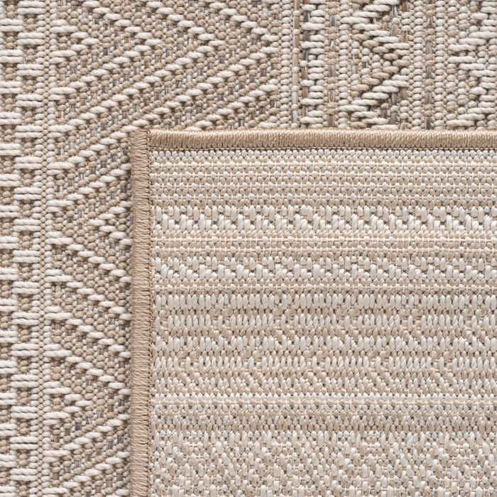 Tappeto da esterno SIMPEX beige 140x200 cm, per cucina, design scandinavo bohémien