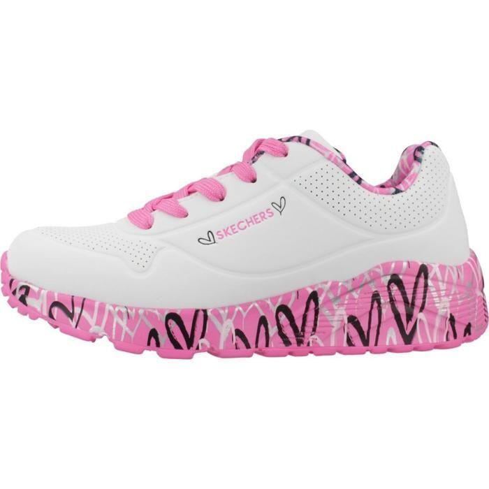 Tênis - SKECHERS - Uno Lite - Infantil (Meninas) - Palmilha de espuma viscoelástica com resfriamento a ar - Amortecimento com absorção de impacto