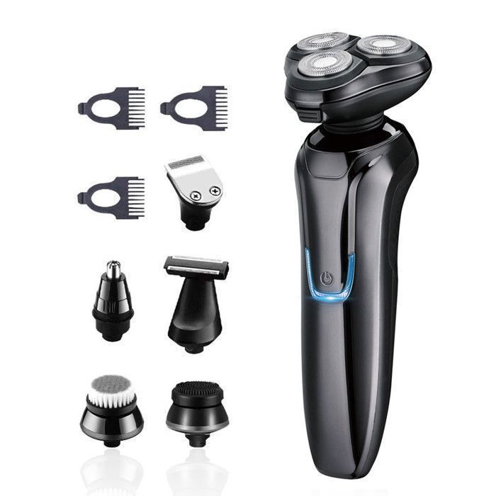 Men's Electric Shaver, 3D Men's Shaver with 6-in-1 Beard Trimmer, IPX6 100% Waterproof Wet & Dry LCD