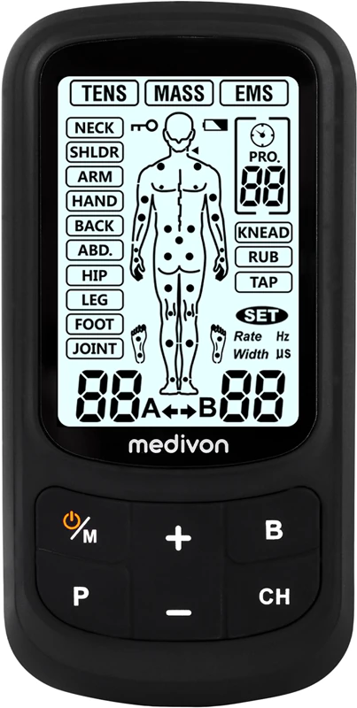 Eletroestimulador médico Medivon OdinFlex com acessórios