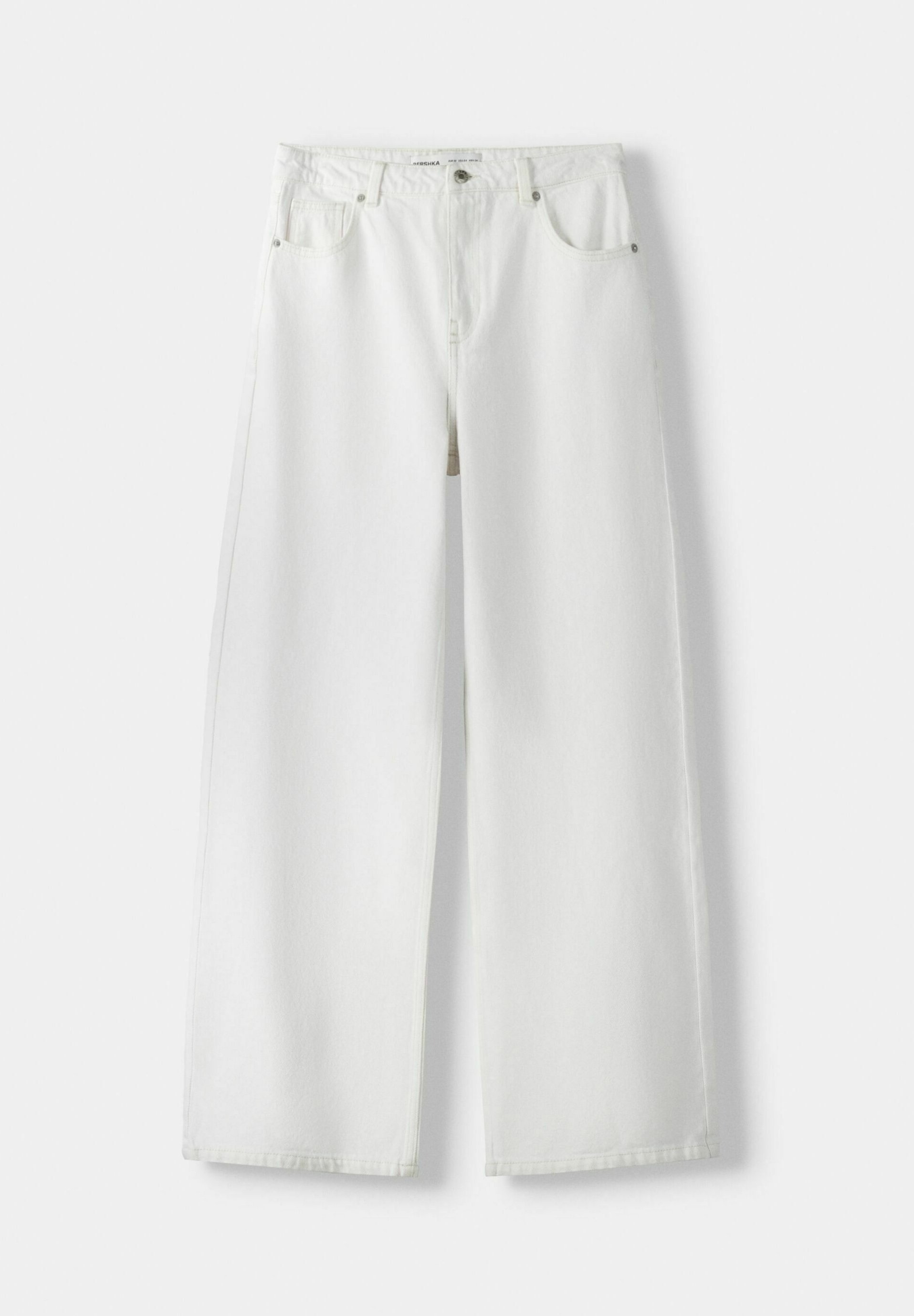 Bershka Relaxed fit jeans - wit