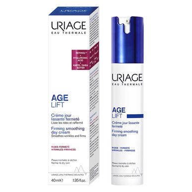 Uriage Age Lift denný krém vyhladzujúci krém na tvár spevňujúci krém proti vráskam s retinolom 40 ml 40 ml