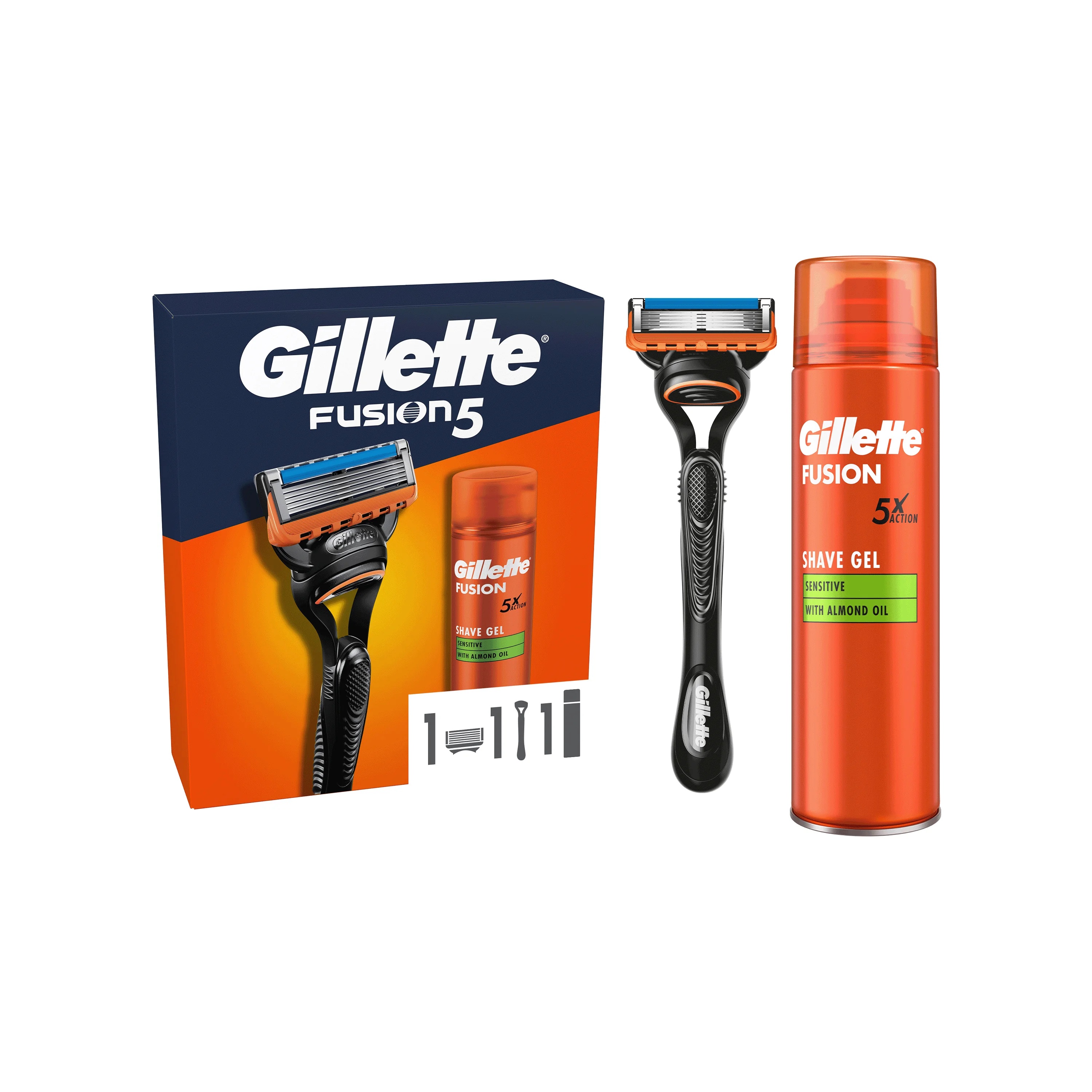 GILLETTE Gillette Fusio+Gel Baardverzorgingscadeauset