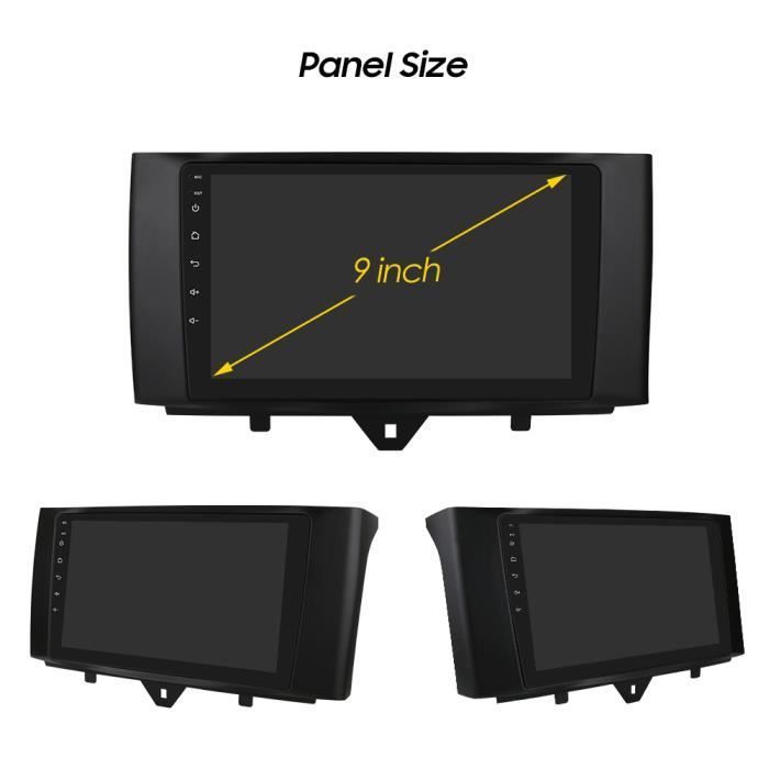 Reproductor multimedia Android para coche de 2+32 GB para Smart Fortwo 2011 2012 2013 2014 2015 con GPS, navegación, estéreo y unidad principal de audio para coche.