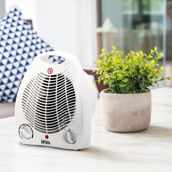 Termoventilatore - 2000W - WARM TECH - 240V - Fino a 15 m³ - Bianco