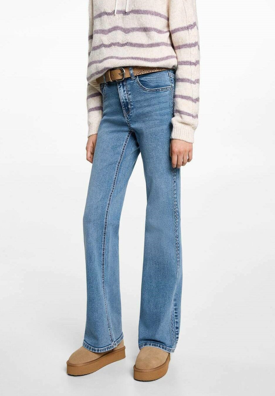 Jean évasé Mango Kids - bleu