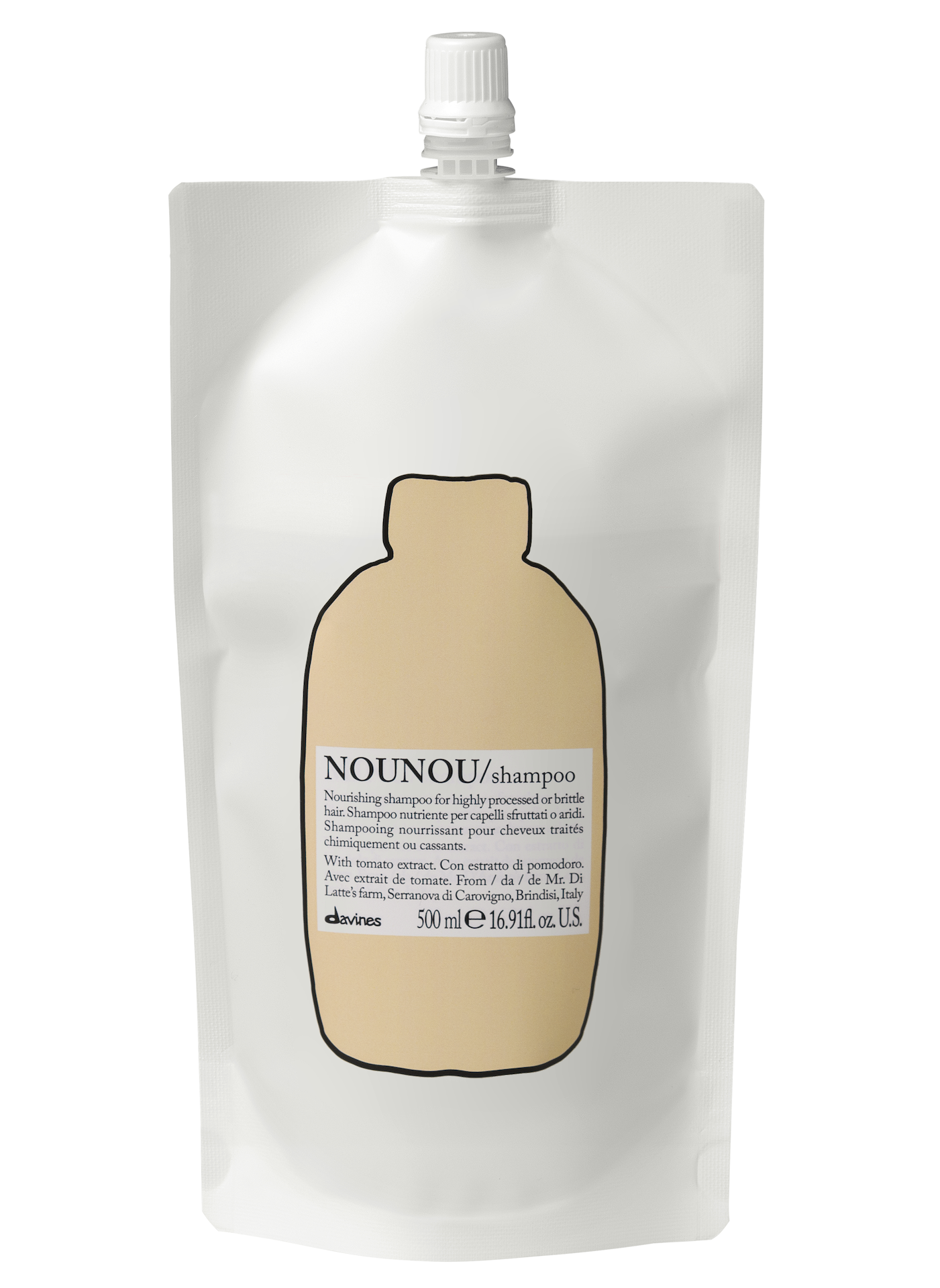 Essentail Haircare Nounou šampon u vrećici za punjenje 500 ml - Davines