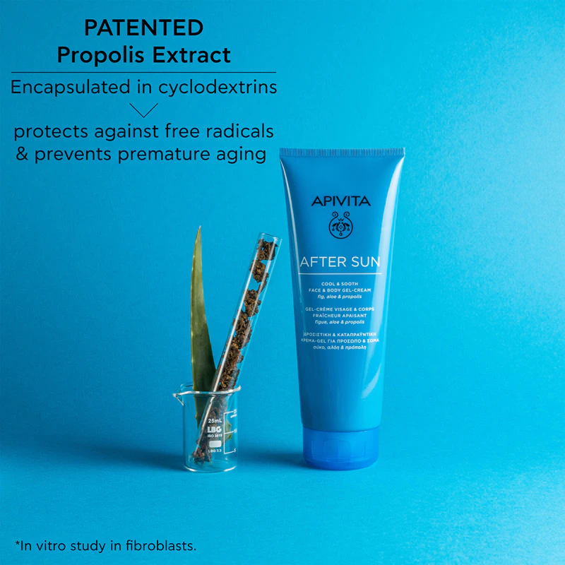 Apivita Bee Sun Safe After Sun Gel Creme Refrescante e Suavizante para Rosto e Corpo