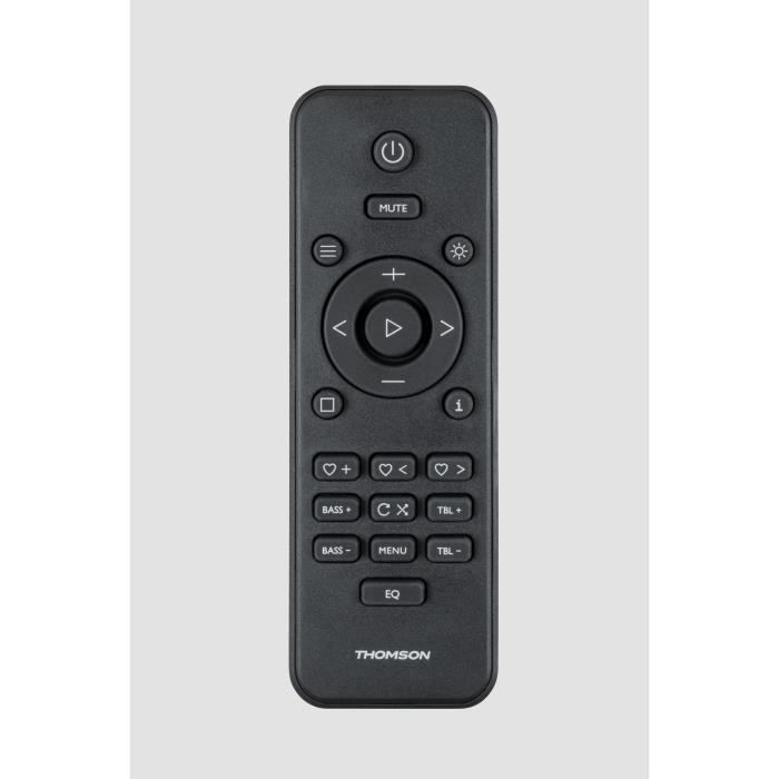 Sistema micro Hi-Fi Bluetooth - THOMSON - Madera/Negro - Radio FM/DAB+/CD/MP3/USB/Inducción, 60 W, pantalla LCD, mando a distancia, fuente de alimentación de 230 V