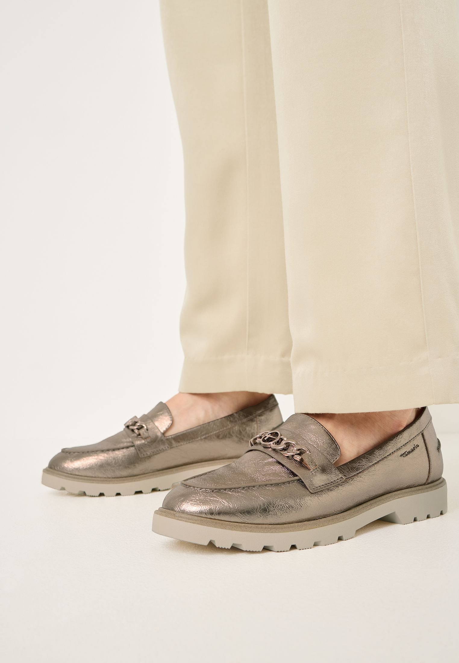 Mocassins Tamaris - or clair