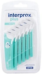 Escovas interdentais Interprox Plus Micro 6 verdes