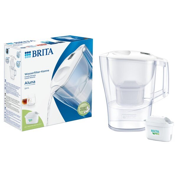Brita Aluna Waterfilterkan<br>wit, 2,4L