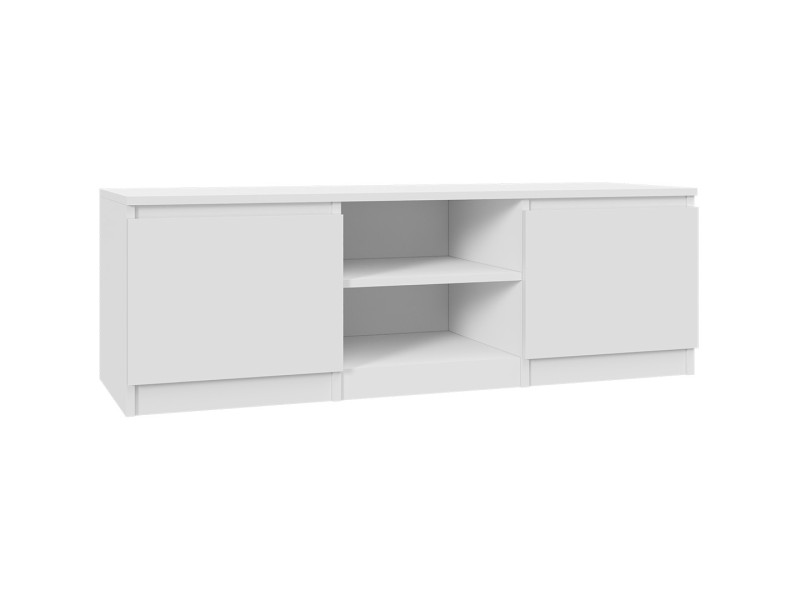 Szafka RTV Biała 120 cm - Nowoczesna komoda