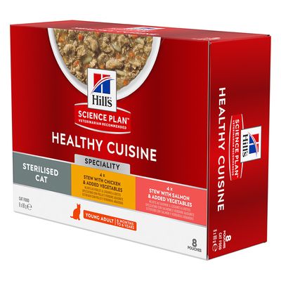 Hill's Science Plan Adult Stertified Healthy Cuisine au poulet et au saumon