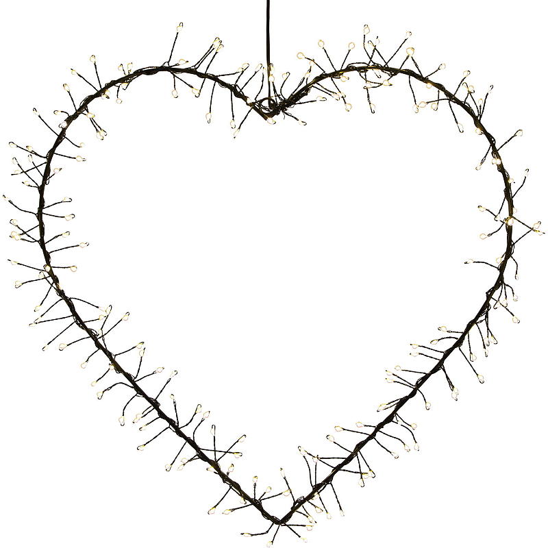 Hjem Lyskæde hjerte 40 cm 200 LED