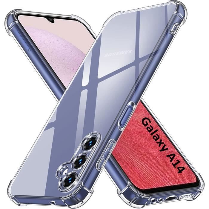 Funda para Samsung Galaxy A14 - Resistente a golpes, protectora, de TPU suave y transparente Phonillico®