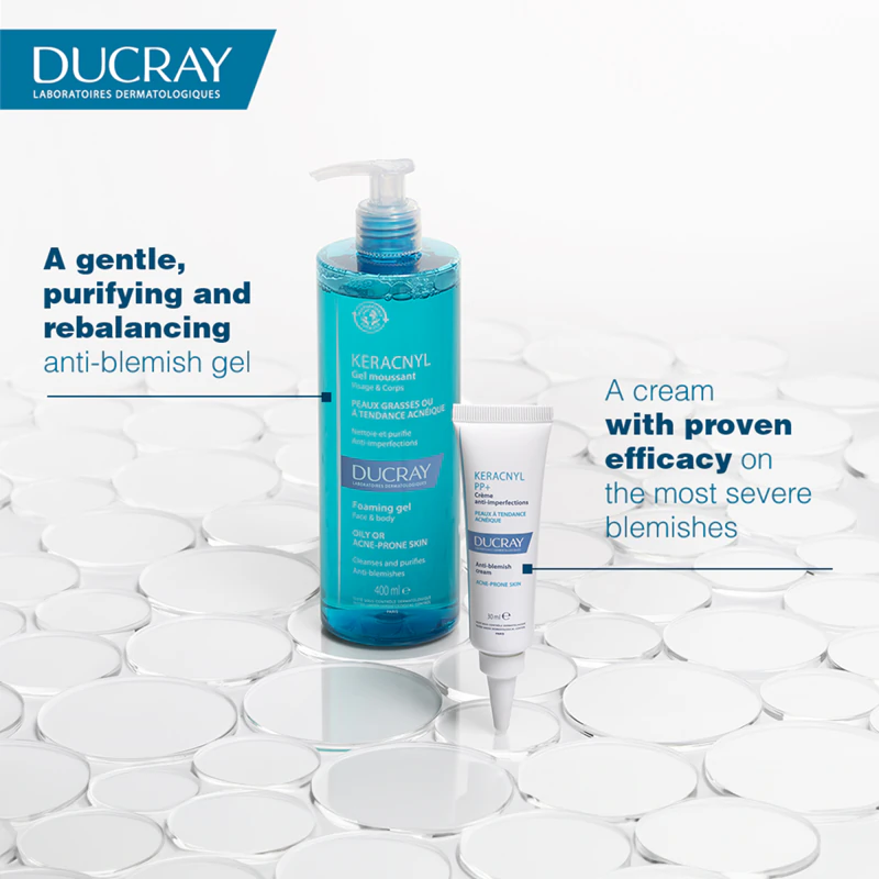 Creme Ducray Keracnyl PP+ para pele com tendência acneica