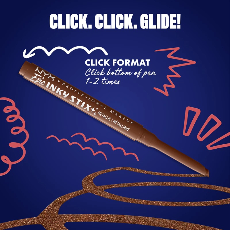 NYX Professional Makeup Epic Inky Stix acu zīmulis ar želu