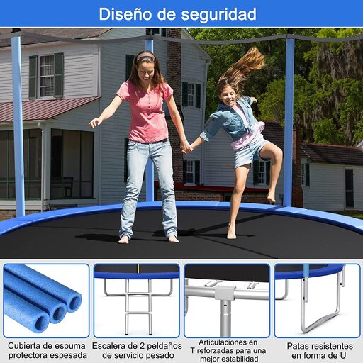 Costway udendørs trampolin 427 cm