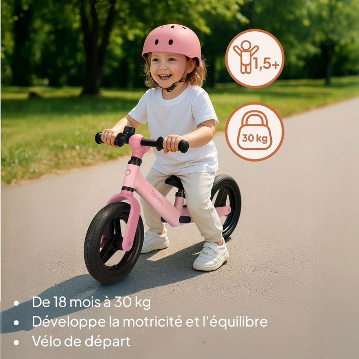 Balance bike - LIONELO - Toni - Ultra-light - Adjustable - Safety tested