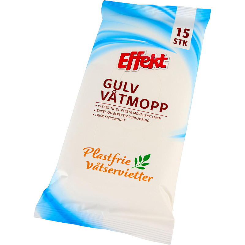 Balai à franges jetable Effect, 15 pièces, sans plastique