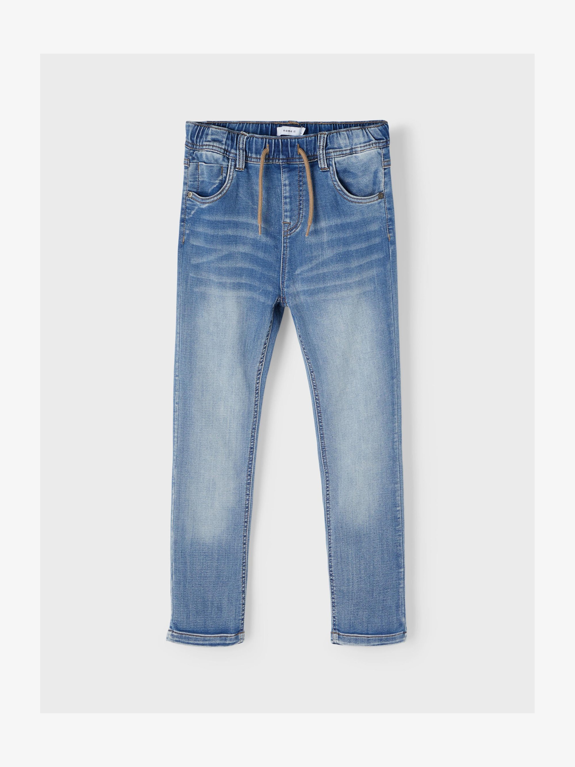 NKMROBIN - Džíny Straight Fit - light blue denim