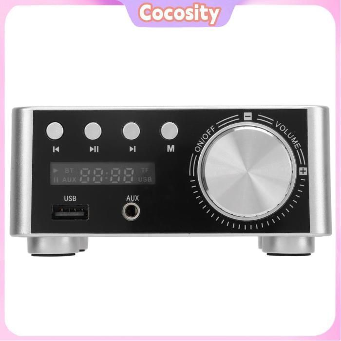 Amplificador Bluetooth Cocosity Mini, amplificador digital inalámbrico Bluetooth 5.0, receptor de audio estéreo HiFi, lámpara de techo.