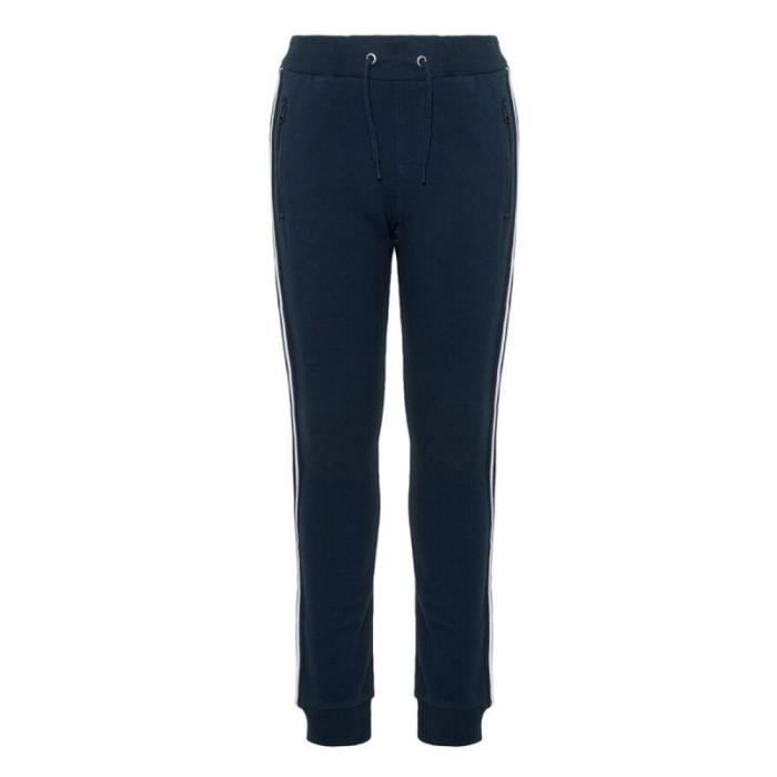 Marineblaue Jogginghose für Mädchen von Name It aus weichem Fleece – elastischer Bund und Beinabschlüsse