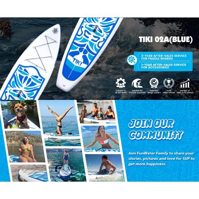 Tavola da SUP gonfiabile FunWater 320 x 84 x 15 cm (10'6