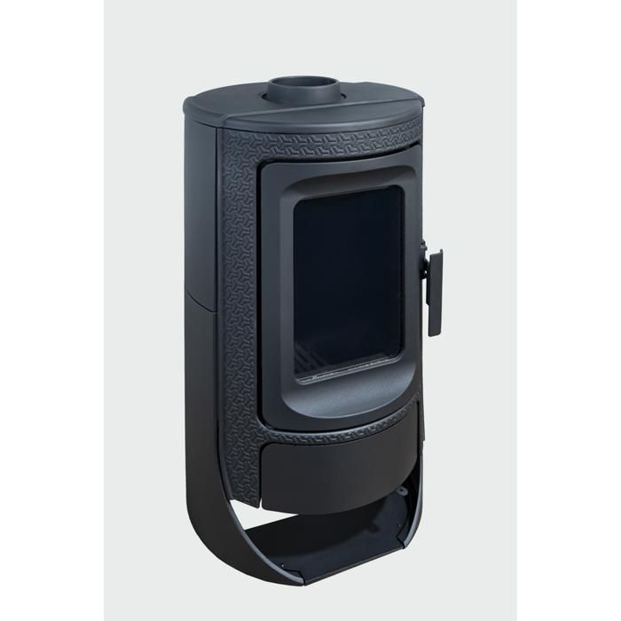 Estufa de leña de hierro fundido ROYCE de 9,2 kW – 78 % de eficiencia – Calienta 205 m³ – Salida de humos de 150 mm – Diseño compacto y robusto – Clase A