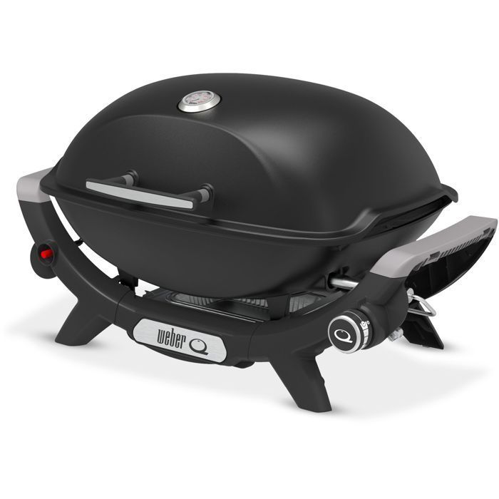 Weber Q2100N Gas Barbecue - 2.94kW - 1 Stainless Steel Burner - Enameled Cast Iron - Piezo Ignition - Black