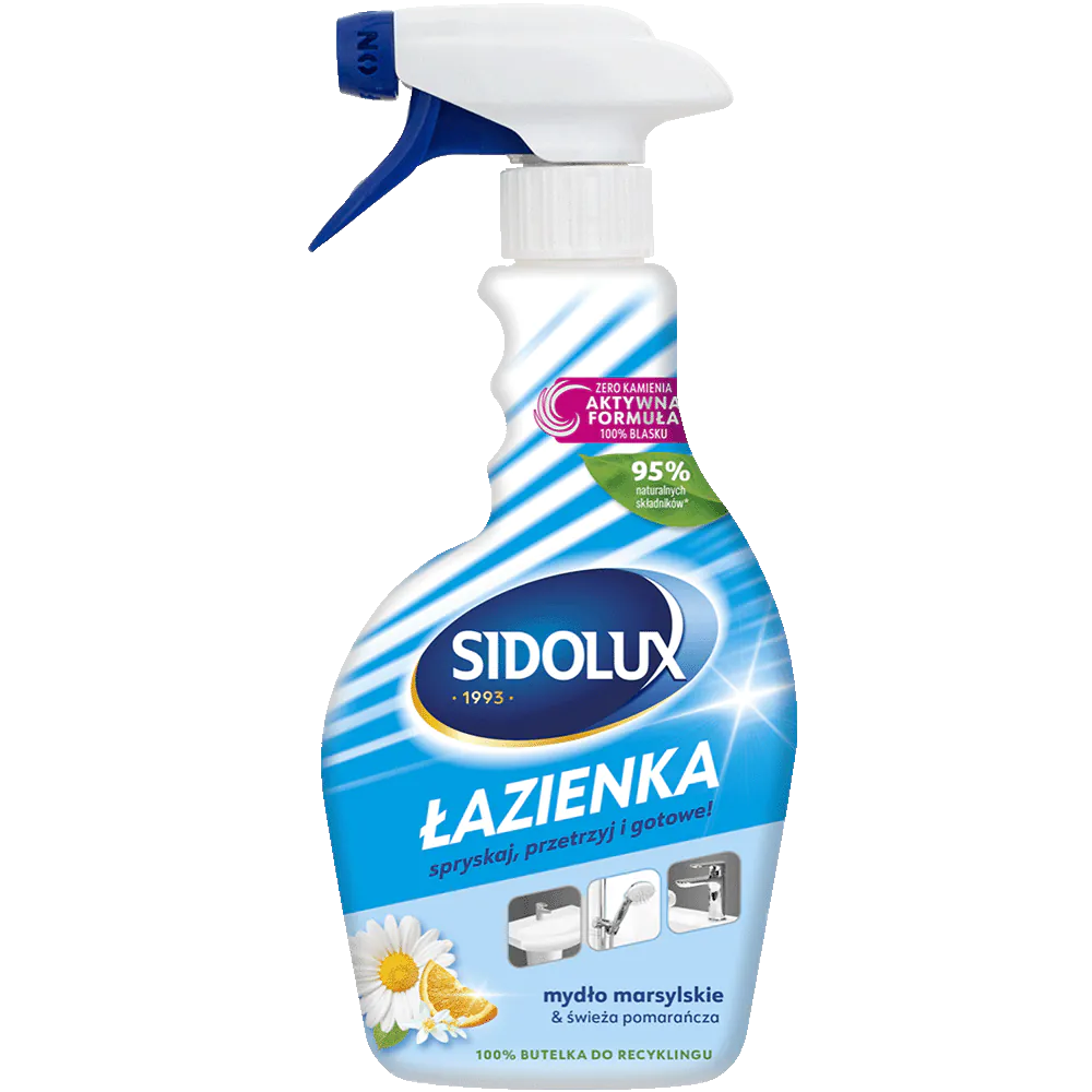 Sidolux Łazienka Mydło Marsylskie i Świeża Pomarańcza - Płyn do czyszczenia 500 ml