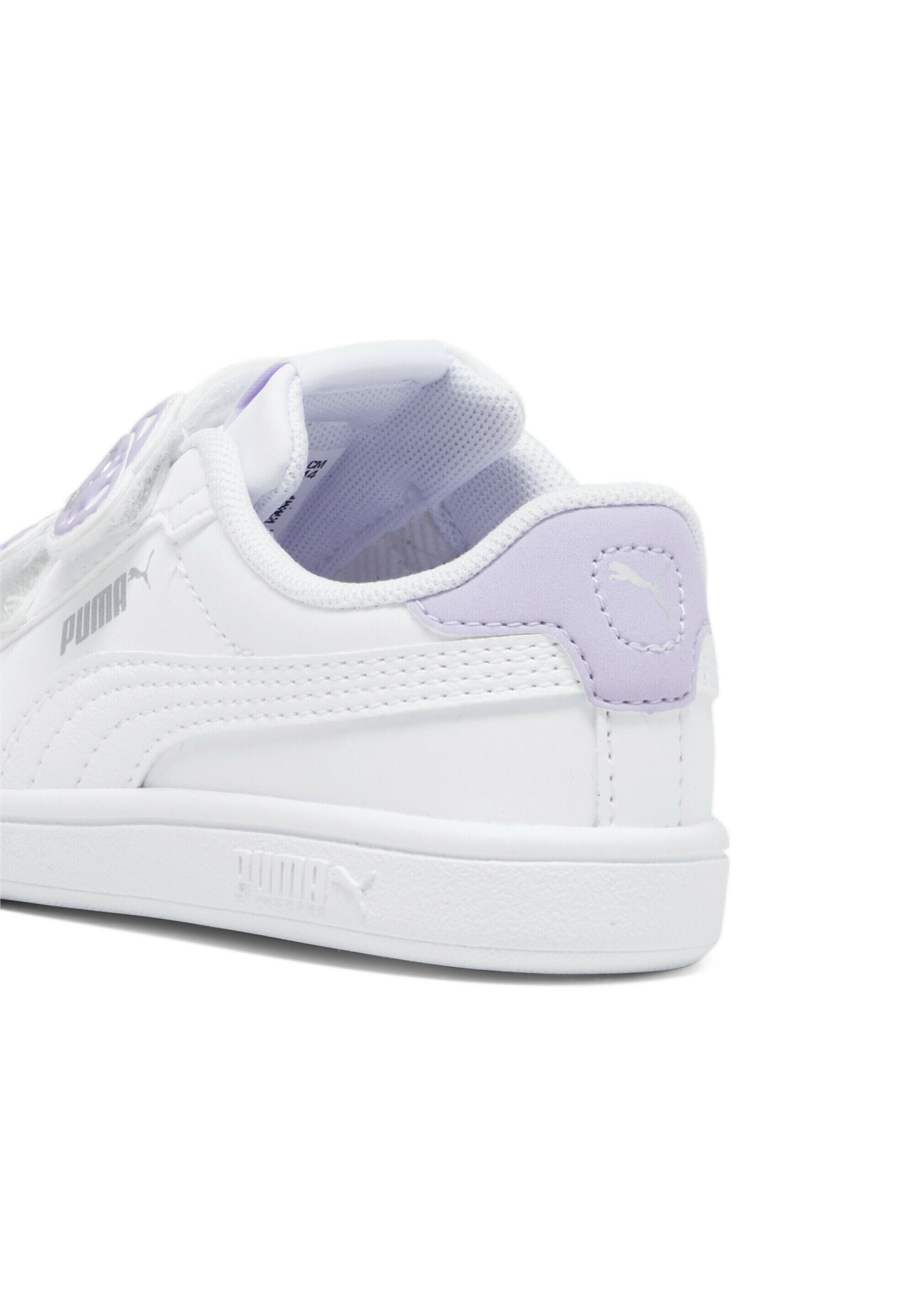 Puma SMASH 3.0 UNISEX - Scarpe da ginnastica - bianco viola acceso argento