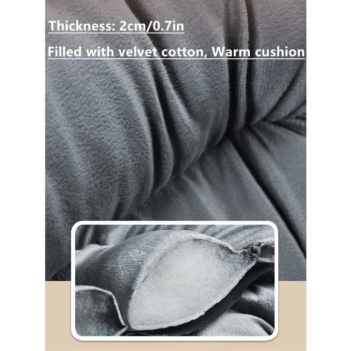 Funda para asiento de coche, protección de invierno, cojín suave, alfombrilla universal para sedán, SUV, gris PZCC